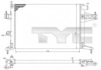 Radiator, engine cooling 725-0033 TYC