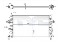 Radiator, engine cooling 725-0036-R TYC