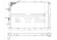 Radiator, engine cooling 728-0025-R TYC