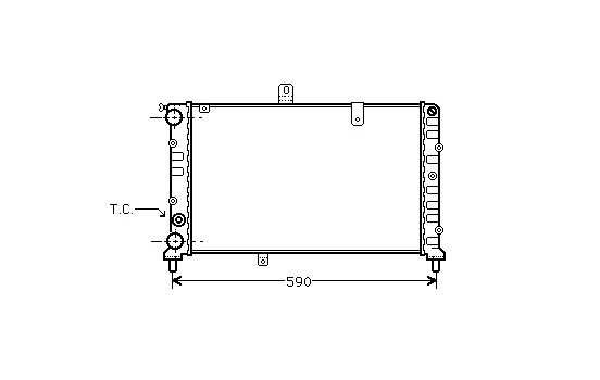 Radiator, engine cooling 73002027 International Radiators