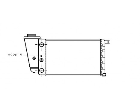 Radiator, engine cooling 73002048 International Radiators