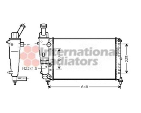 Radiator, engine cooling 73002082 International Radiators, Image 2
