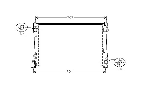 Radiator, engine cooling 73002096 International Radiators