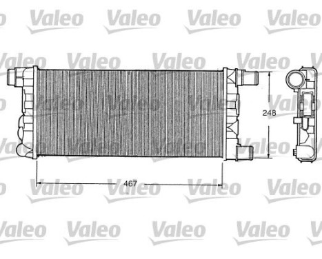 Radiator, engine cooling 730520 Valeo