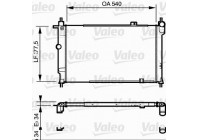 Radiator, engine cooling 730993 Valeo