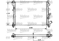 Radiator, engine cooling 731128 Valeo