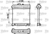Radiator, engine cooling 731804 Valeo