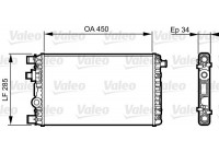 Radiator, engine cooling 732789 Valeo