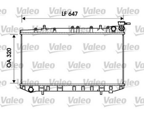 Radiator, engine cooling 734155 Valeo