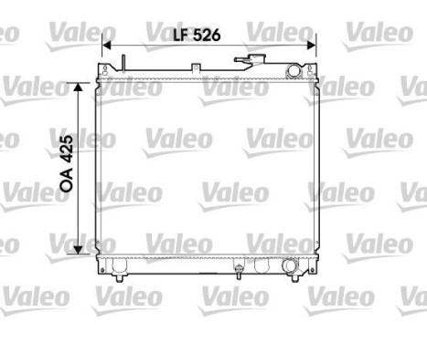 Radiator, engine cooling 734162 Valeo