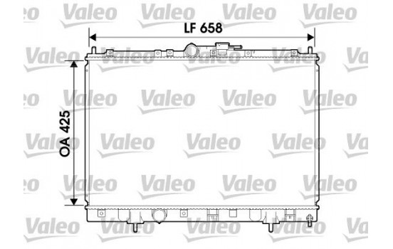 Radiator, engine cooling 734198 Valeo