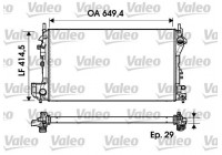 Radiator, engine cooling 734302 Valeo