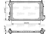 Radiator, engine cooling 735131 Valeo