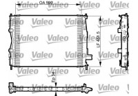 Radiator, engine cooling 735380 Valeo