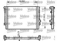 Radiator, engine cooling 735548 Valeo