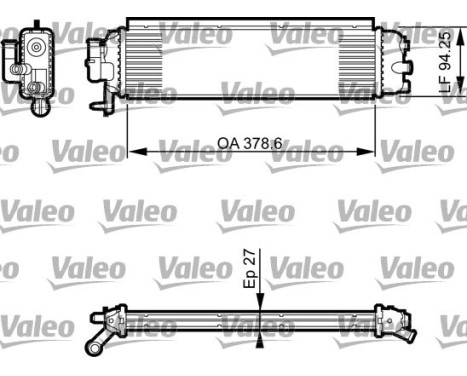 Radiator, engine cooling 735561 Valeo