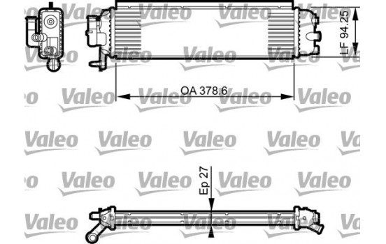 Radiator, engine cooling 735561 Valeo