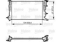 Radiator, engine cooling 735607 Valeo