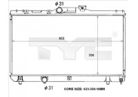 Radiator, engine cooling 736-0047 TYC