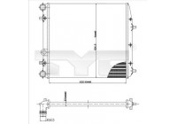 Radiator, engine cooling 737-0013 TYC