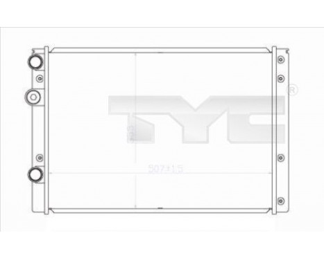 Radiator, engine cooling 737-0038 TYC