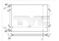 Radiator, engine cooling 737-0067-R TYC