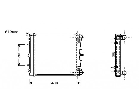 Radiator, engine cooling 74002037 International Radiators