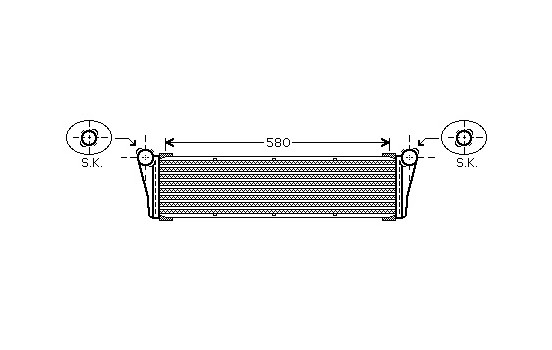 Radiator, engine cooling 74002053 International Radiators