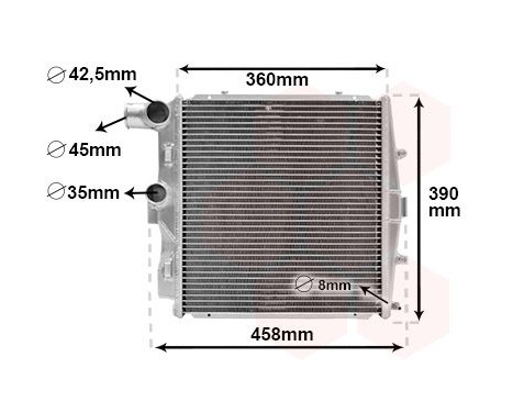 Radiator, engine cooling 74012704 International Radiators