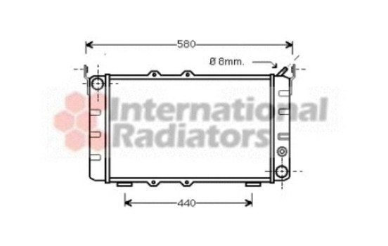 Radiator, engine cooling 76002001 International Radiators, Image 2