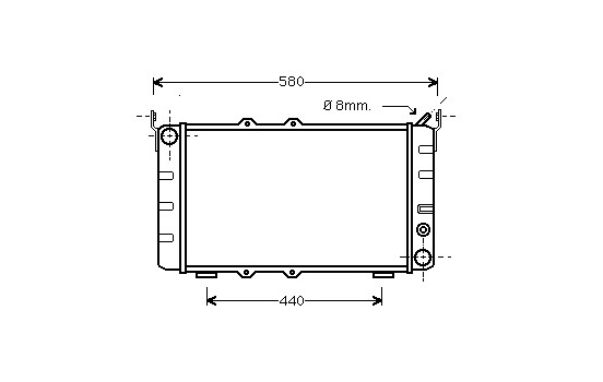 Radiator, engine cooling 76002001 International Radiators