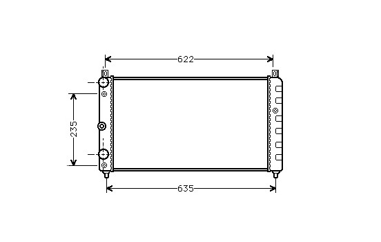 Radiator, engine cooling 76002003 International Radiators