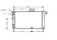 Radiator, engine cooling 81002002 International Radiators