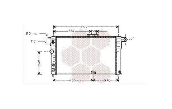 Radiator, engine cooling 81002003 International Radiators, Image 2