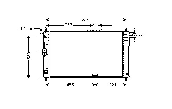 Radiator, engine cooling 81002004 International Radiators Plus