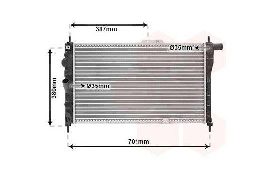 Radiator, engine cooling 81002004 International Radiators Plus, Image 2