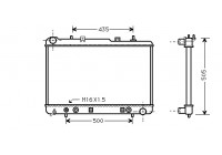 Radiator, engine cooling 81002025 International Radiators
