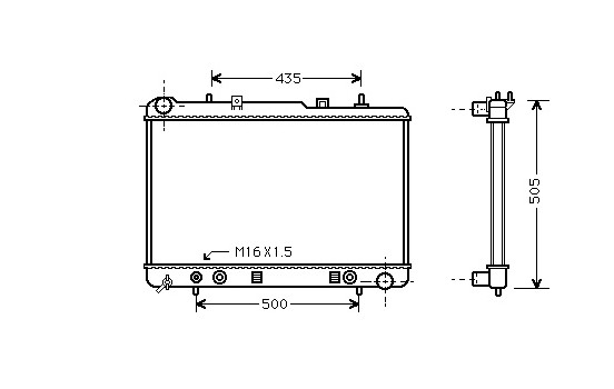 Radiator, engine cooling 81002025 International Radiators