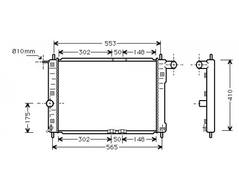 Radiator, engine cooling 81002039 International Radiators