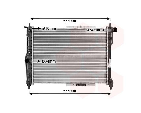 Radiator, engine cooling 81002039 International Radiators, Image 2