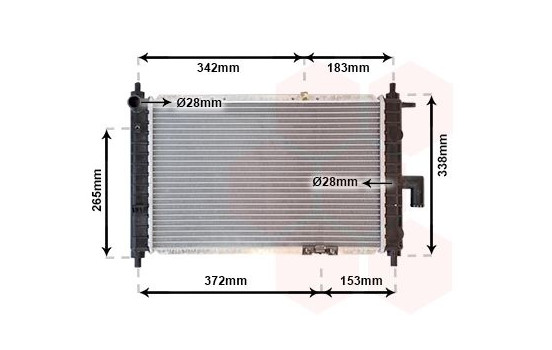Radiator, engine cooling 81002046 International Radiators, Image 2