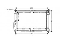 Radiator, engine cooling 81002067 International Radiators