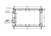 Radiator, engine cooling 81002068 International Radiators