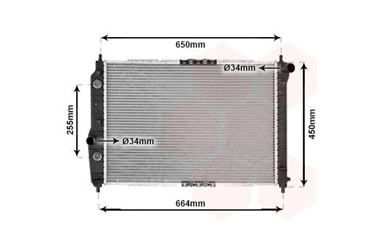 Radiator, engine cooling 81002068 International Radiators, Image 2