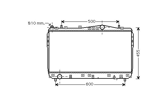 Radiator, engine cooling 81002073 International Radiators