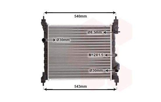 Radiator, engine cooling 81002141 International Radiators, Image 2