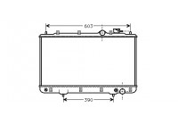 Radiator, engine cooling 82002031 International Radiators