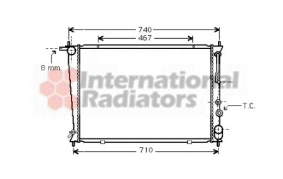 Radiator, engine cooling 82002050 International Radiators, Image 2