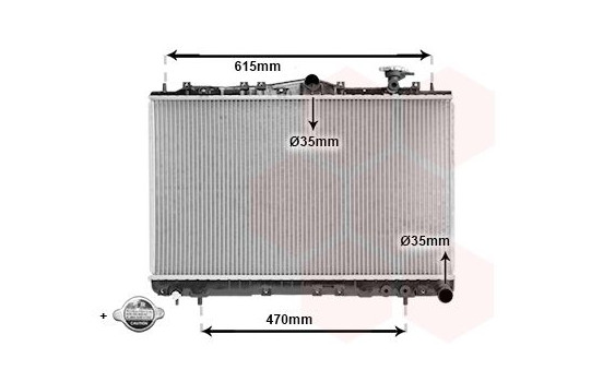Radiator, engine cooling 82002056 International Radiators Plus, Image 2