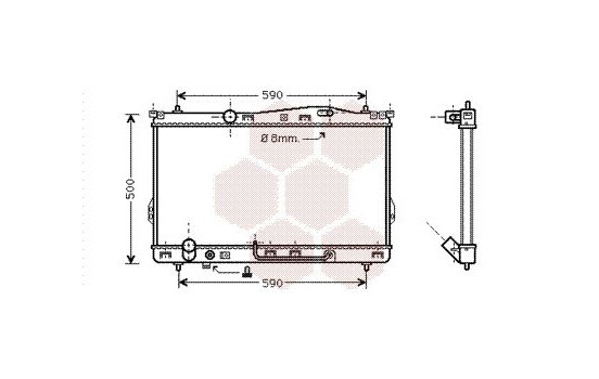 Radiator, engine cooling 82002078 International Radiators, Image 2